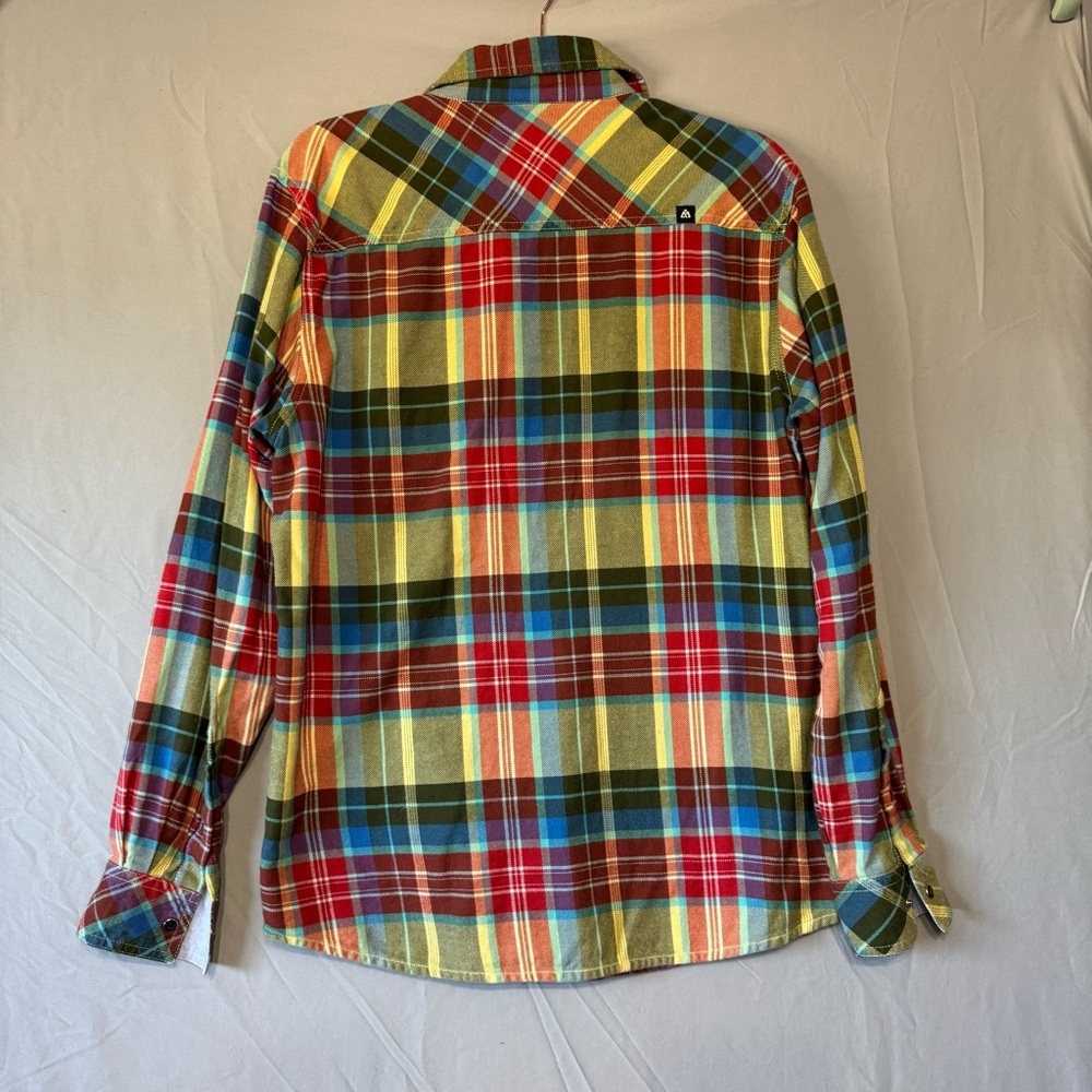 Matix Mens Colourful Plaid Button-Up Shirt Size M Work Office Event Party - Picture 4 of 7